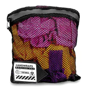Boxing Hand Wrap Washing Bag - Mesh Bag with Colorful Patterns for Laundry Storage