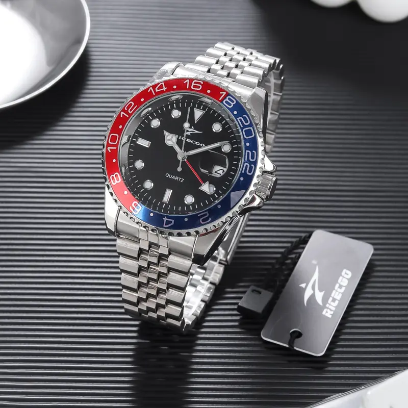 1pc Classic Business Quartz Analog Watch Night Light Date Display Men's Business Sports Dual purpose Watch Holiday Gift Box! Modern Fashionable Wristwatch Business Fashion Watches Quartz Analog Timepiece