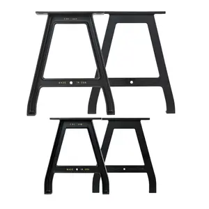 Cast Aluminum Table Legs With Bench Legs Bundle (Roman Collection)