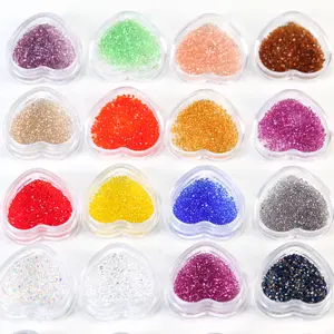 Fashion Nail Art Micro Zircon Glass Crystal Sand Bare Diamond Pointed Bottom Rhinestones DIY Nail Art Accessories