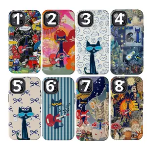 Pete the Cat Phone Cases, Groovy Blue Cat Aesthetic for iPhone 17 - 11