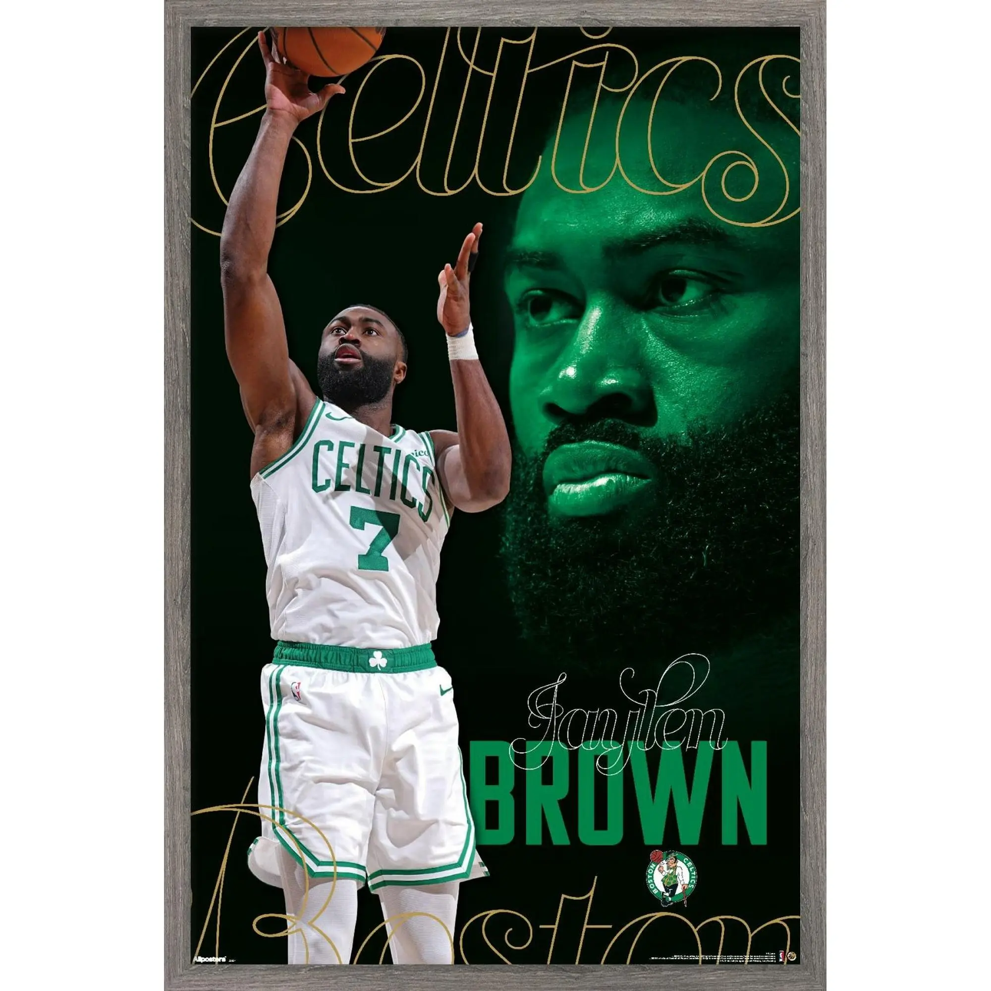 NBA Boston Celtics - Jaylen Brown 25 Wall Poster