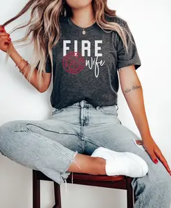 Fire Wife Shirt, Firefighter Wife, Smoke Jumper, Engineman Ladderman Spouse Shirt