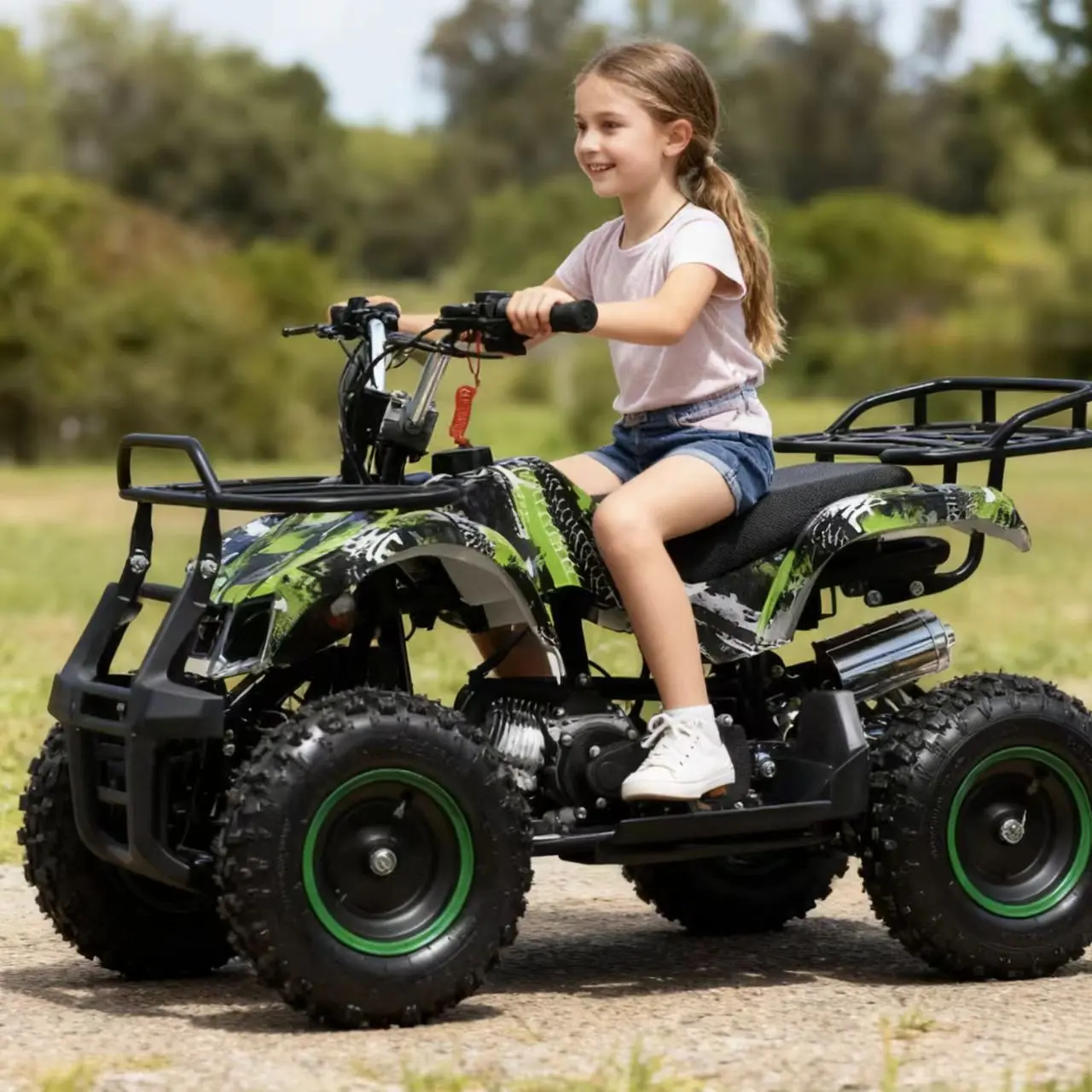Children's multi-functional toy car, outdoor panoramic passage car (suitable for children aged 6-15) - Teenagers' toy car (multi-color lightweight power applicable model), children's four-wheel balance car, safe and stable operation, suitable for outdoor