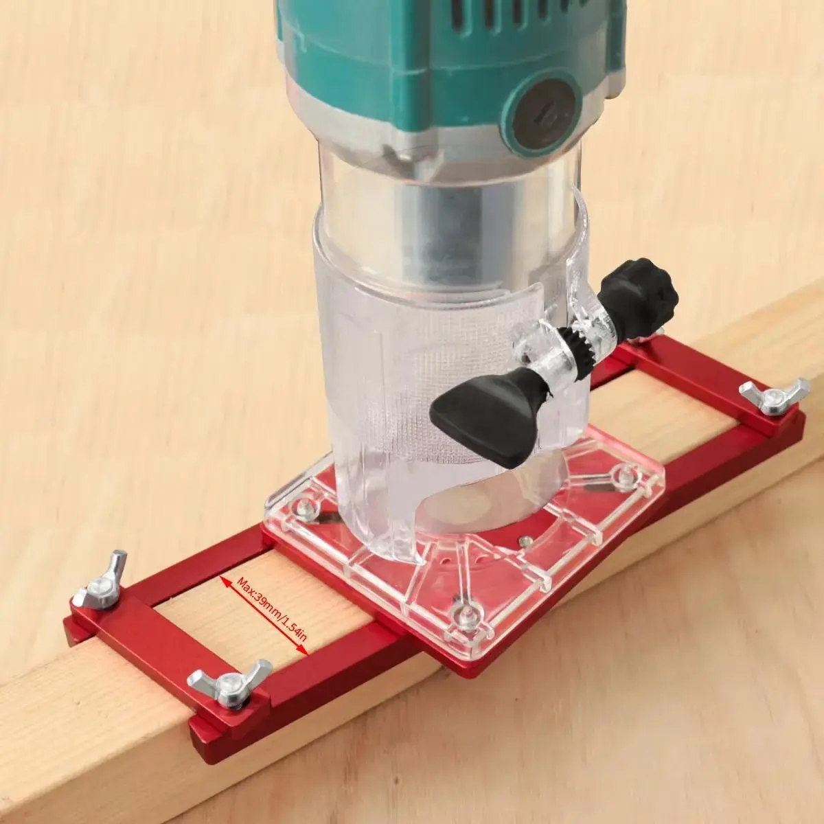 Woodworking Router Base Accessory Cutting Tool, 2-in-1 Concealed Fastener Slot Bracket Trimmer Base, Cabinet Wardrobe Furniture Groove For Woodworking