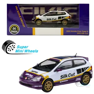 PARA64 1:64 Honda 2001 Civic Type R EP3 - Silver Cut