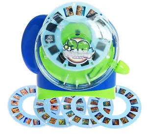 3D View Toy for Kids, Classic Discovery Animal Dinosaur Viewer Set Viewfinder with 4 Reels (Navy)