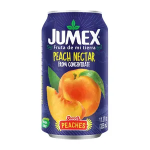 Jumex Peach Juice Nectar - Peach Nectar Made with Fresh Fruit Puree - Fruit Juice Concentrate for Smoothie Mix, Cocktail Mixers & Kids Drinks & Beverages - 11.3oz, 1 Pack Canned Drink