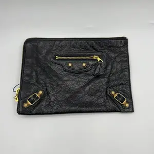 Pre-owned Balenciaga leather Crossbody Bags pochette black