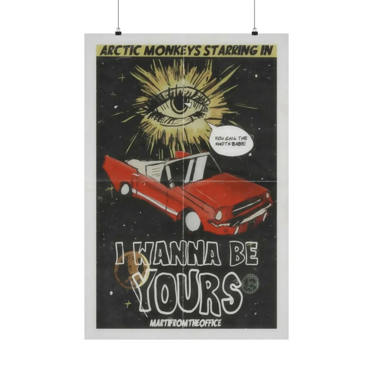 Vintage Arctic Monkeys "I Wanna Be Yours" Poster - Retro Comic Art Print - Music Poster