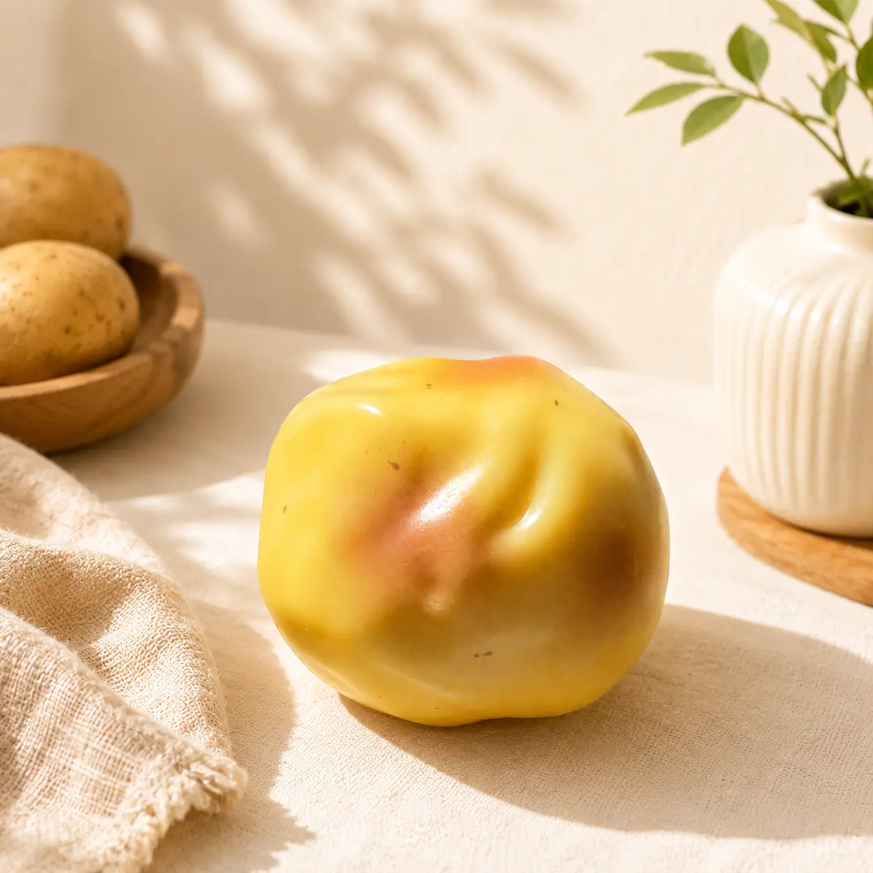 Unisex Moldable TPR Potato Stress Ball Toy - Petroleum Jelly Filled, Non-Rebound Soft Kneadable Fidget, Soft Rubber Squishy, Oddly Satisfying Sensory Friendly Squishy Balls for Relaxation