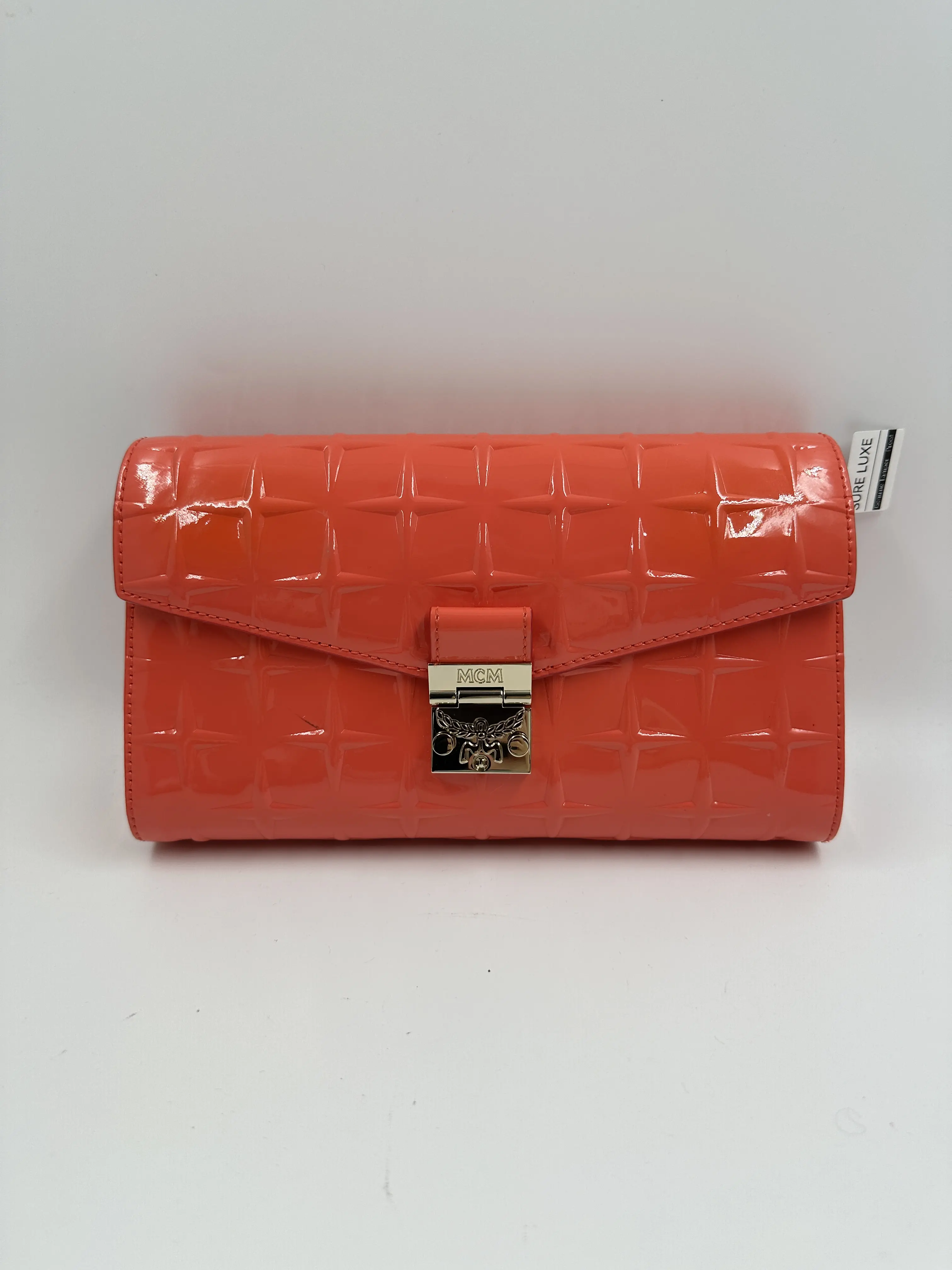 Pre-owned MCM Tracy Chain Wallet A101316