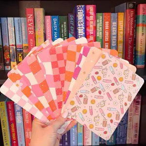 Kindle Paperwhite 12th Gen Device Inserts - Pink Checkered, Romance Reader Customization