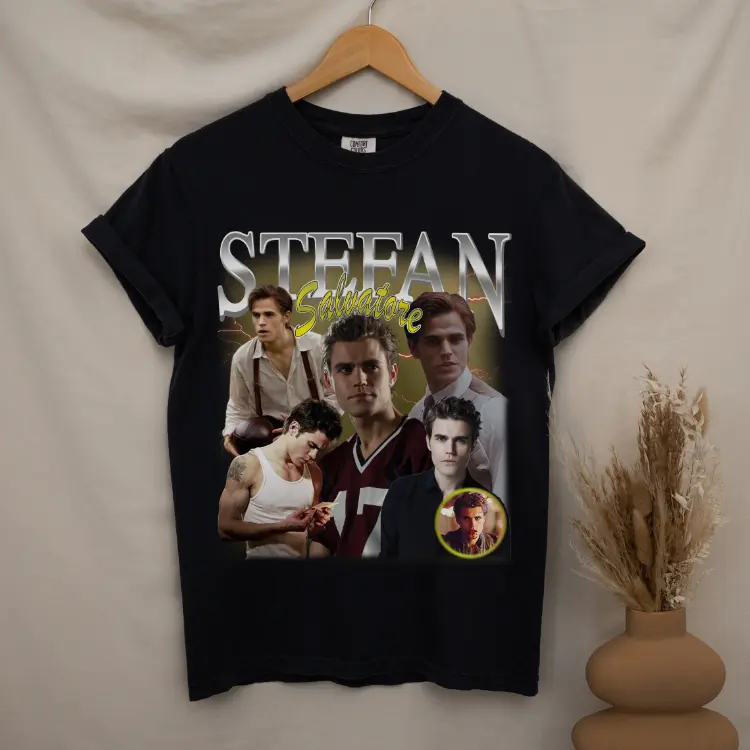 Stefan Salvatore Shirt, The Vampire Diaries Salvatore Brothers Tee, Paul Wesley Vintage T-shirt