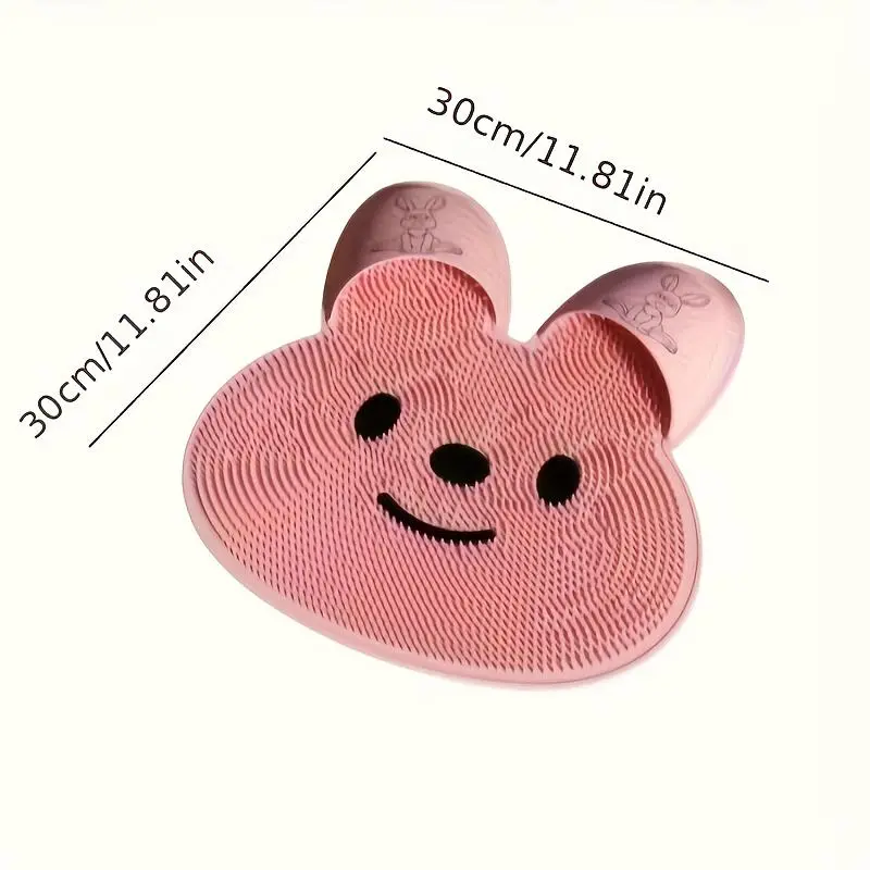 Non-slip Foot Massage Bath Mat and Exfoliating Foot/body Massage Pad - Soft Towel Bath Rug with Back Brush for Beige Dead Skin Removal, Extra-large Bathroom Mat, Non-slip Shower Mat, Bathroom Floor Mat, Bathtub Accessory, Bathroom Floor Mat