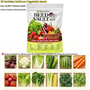 Ultimate 35 Variety Vegetable & Fruit Seed Bundle – 16,000+ Seeds, Heirloom Non-GMO, Survival Garden Kit, Easy to Grow, Ideal for Beginners & Home Gardening