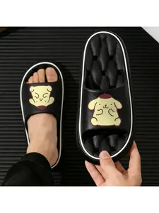 Cute Pompompurin Co branded Home Slippers for Women Soft Sole Silent Indoor Slippers Non slip Floor Slippers for All Seasons Bedroom and Living Room Home Shoes Cartoon Anime Peripheral Slippers Availa