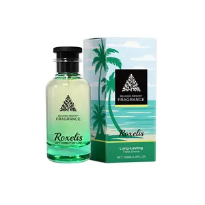 Roxelis Beach Resort Fragrance – Natural Light Scent, Floral Scented, Long-Lasting Layered Aroma – Portable Everyday Perfume – Designed for Strong Body Odor and Excess Oil – With Brown Algae and Sea Salt Notes