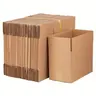 Durable Brown Rectangle Paperboard Carton Packaging Envelopes & Postal Supplies, 8x6x4in (20.3x15.2x10cm) Foldable Organiser Boxes - 10-20-100pcs for Small Businesses, Home & Office Use