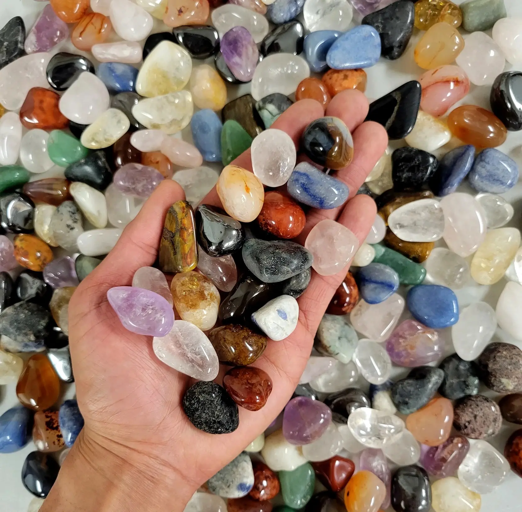 Tumbled Crystals Assorted Mix Polished Gemstones Bulk Tumbled Crystals Assorted Mix Polished Gemstones Bulk
