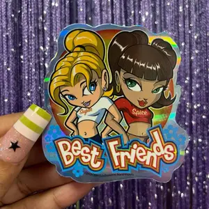 RARE Early 2000s Mcbling Holographic Vending Machine Car Stickers, Universal Durable Vehicle Exterior Decoration for Personalization, Easy Installation