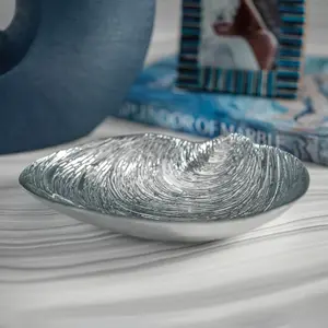 Kauai Silver Specchio Shell Bowl - 9.75"