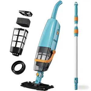 Cordless Pool Vacuum for Above Ground Pools, 30W Powerful Suction Pool Cleaner with Telescopic Pole, 60 Min Runtime, Rechargeable Handheld Vacuum for Leaves, Sand & Debris