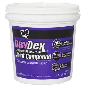 DAP 32 oz DryDex White All Purpose Lightweight Joint Compound, Pack of 8