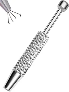 Piercing Ball Grabber, 16G 18G Flat Back Earrings Piercing Guide needle Tool, Surgical Steel Internally Threaded Push Pin External Thread Assistant Body Piercing Kit for Ear Nose Lip Tool