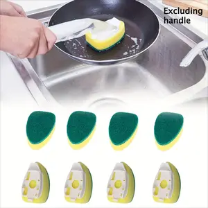 Kitchen cleaning dishwashing wipes, dishwashing supplements, brush head replacement sponge, filler sheet, a set of cleaning supplies for kitchen rooms