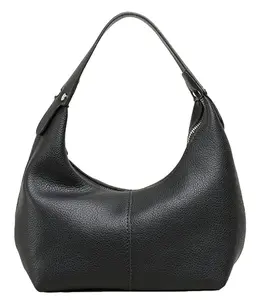 Shoulder bag, armpit bag, women's fashionable crescent shaped shoulder bag, leather homeless handbag, hanging upper handle bag, armpit handbag, cute handbag