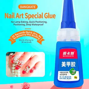 Nail Glue for Rhinestone Nail Art, Quick Dry Gel Adhesive, Durable Fake Nails, No Bake, Long-Lasting, Easy Application