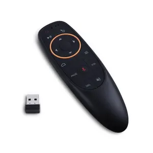 PC G10S Voice Air Mouse Wireless Remote Control USB 2.4G Motion Sensor with Gyroscope Supporting Voice Function for Easy Navigation
