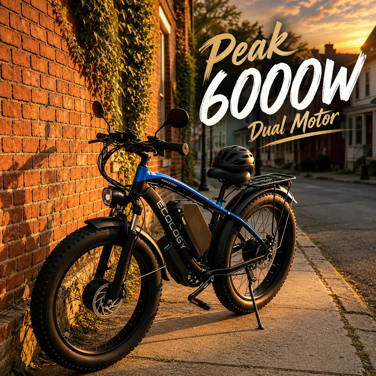 E·BYCCO 26" G7 Peak 6000W  Power 52V 32Ah Electric Bicycle with Brakes summer vibes Step Through Ebike Cycling Bike Ebikes For Adults, Mountain Ebike, 52V 32Ah Battery
