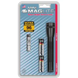 Maglite Mini Incandescent 2-Cell AA FLashlight - Black