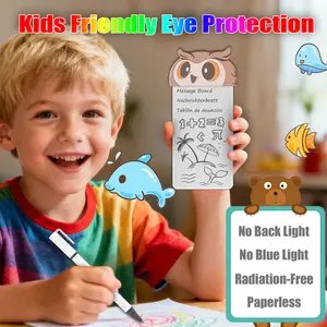 5.5 inch Classic Magnetic white board Erasable Magnetic Whiteboard Fridge Magnet with 1 Marker Reusable Writing Board for Kitchen Office Home Use Clear Dry Erase Memo Pad for Refrigerator Glass Metal Surfaces Decor