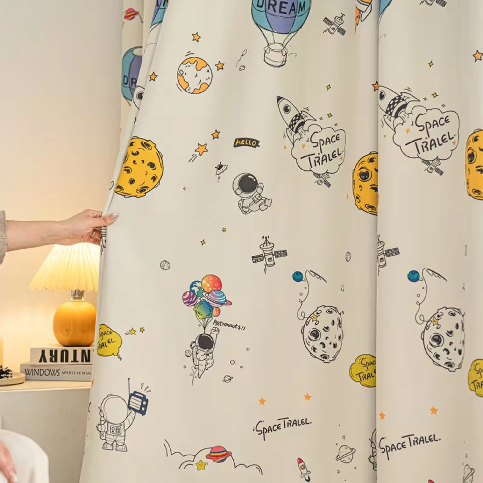 1pc Child-Friendly Cartoon Themed Blackout Thermal Insulated Curtain, Insulating & Sun Protection, Creates Dreamy Sleep Environment, Perfect for Kids' Rooms