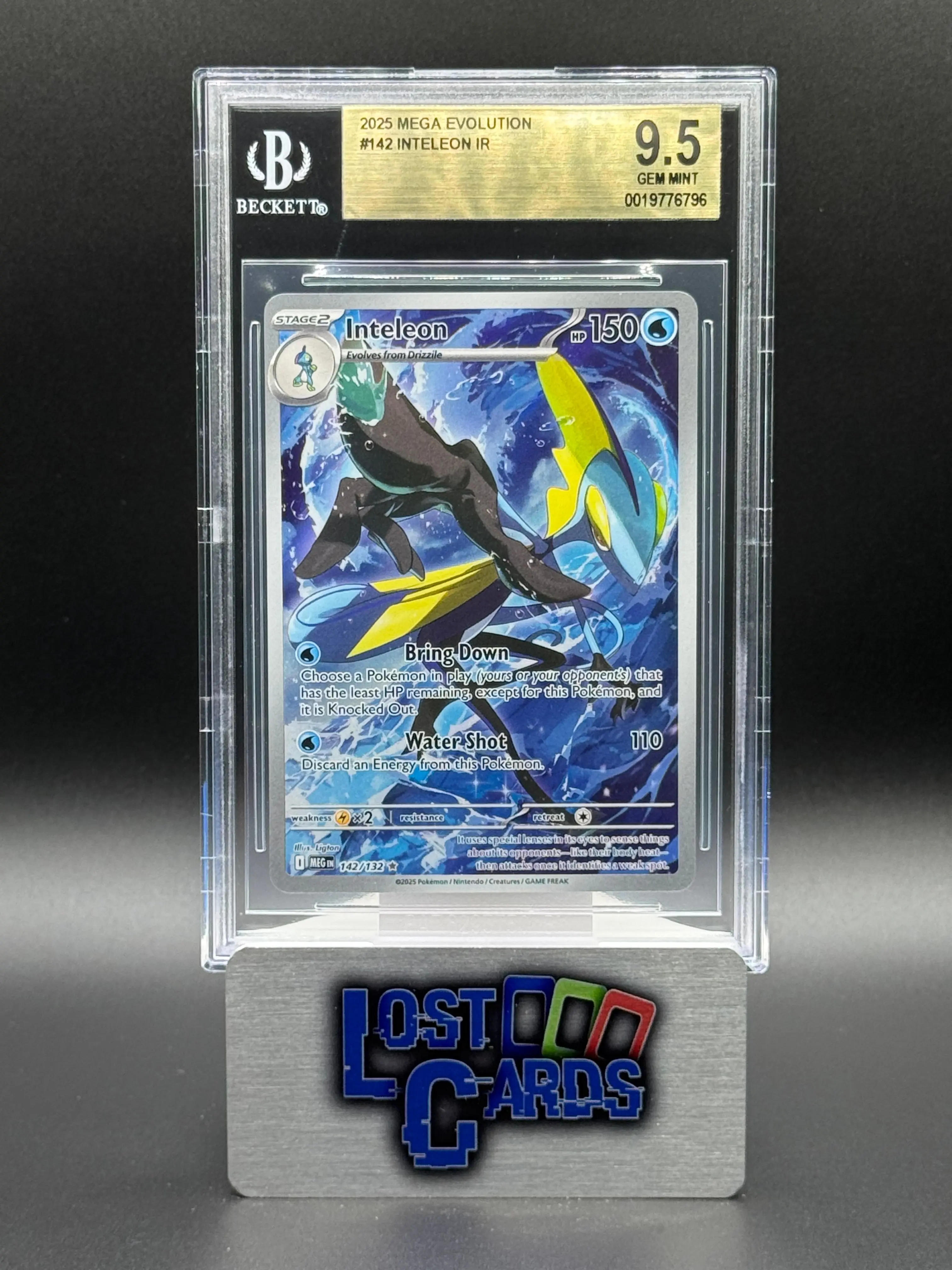 Pokemon TCG Inteleon | Mega Evolution 142/132 | BGS Graded GEM MINT 9.5