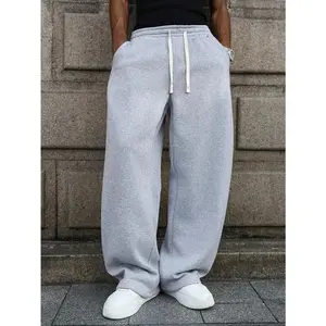 Straight-leg loose fleece sweatpants – unisex retro street style suitable for spring, autumn & winter| soft & comfortable [new 2025 collection]