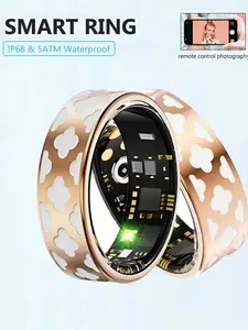 Smart Ring for Men and Women, Health and Sleep Monitoring, 5atm Waterproof, Multi-Sport Modes, Heart Rate and Blood Oxygen, Gift Idea, Fitness Tracker Ring