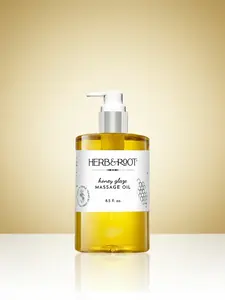 HERB & ROOT Honey Glaze Massage Oil - 8.5 fl oz Premium Blend for Couples & Date Night - Non-Sticky, Silky Smooth, Hydrating Body Care Gift Daily Scent