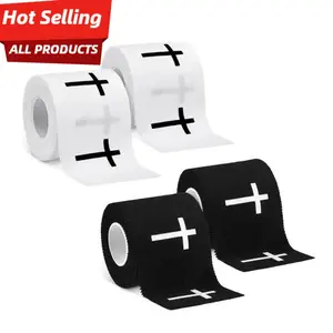 2026 Hot Selling Cross Pattern Christian Sports Wristband, 2 inches x 23 feet, Jesus Cotton Wristband, Suitable for Soccer, Baseball, Gymnastics, Boxing, Christian Church Gift