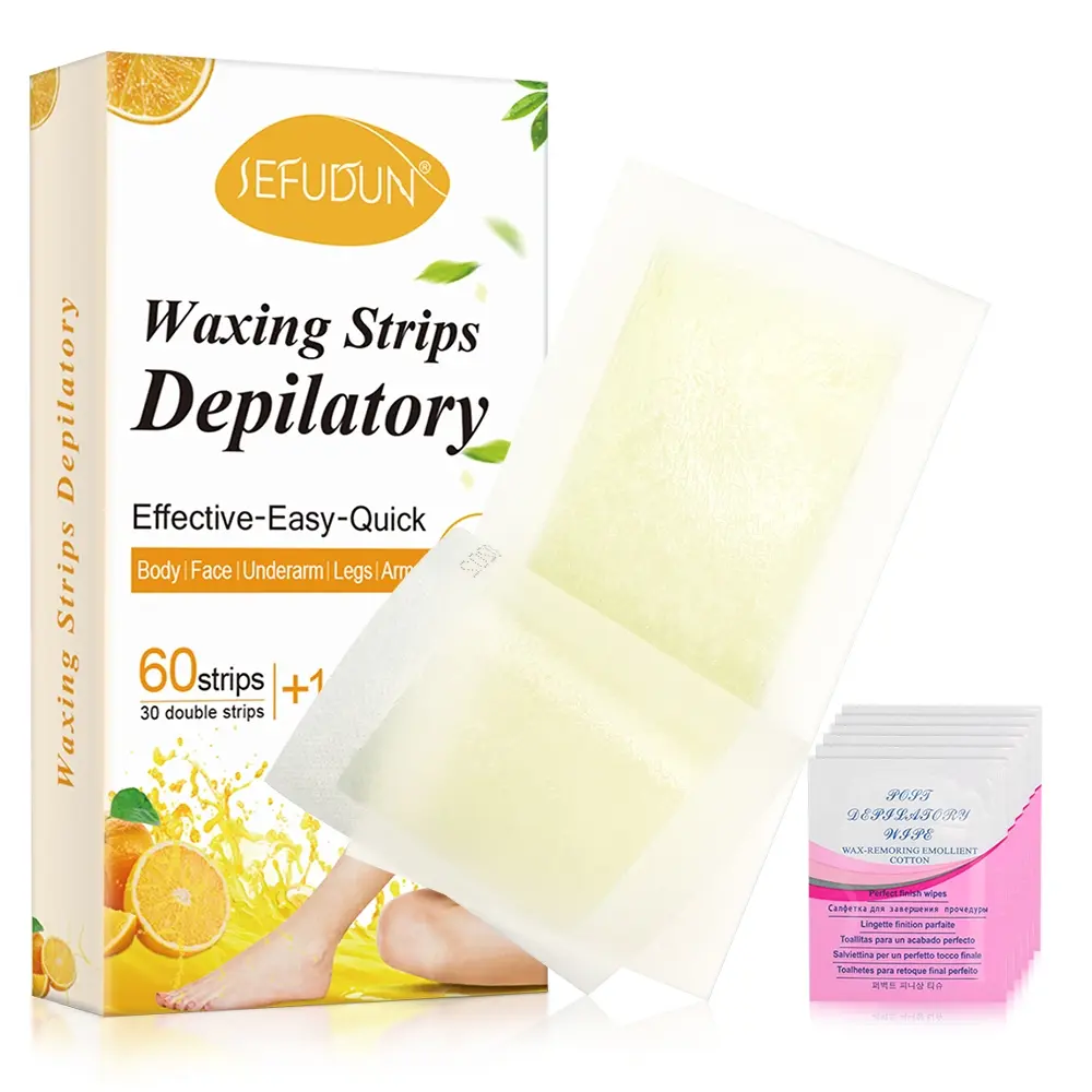 Sefudun Hair Removal Wax Paper, Effective Hair Remover for Smooth Skin, Easy-To-Use Depilatory Strips, Suitable for All Body Areas