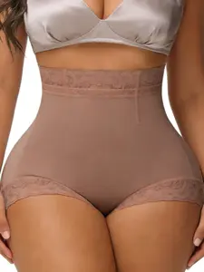 1 Count High Waist Solid Color Shapewear Shorts, Fajas, Tummy Control & Butt Lifting Panty, High Stretch Compression Bottoms, Ideal For Daily Wear, Work & Casual Outings, All Day Comfort Shaping Solution, High Waisted Compression, Tummy Control Clothes