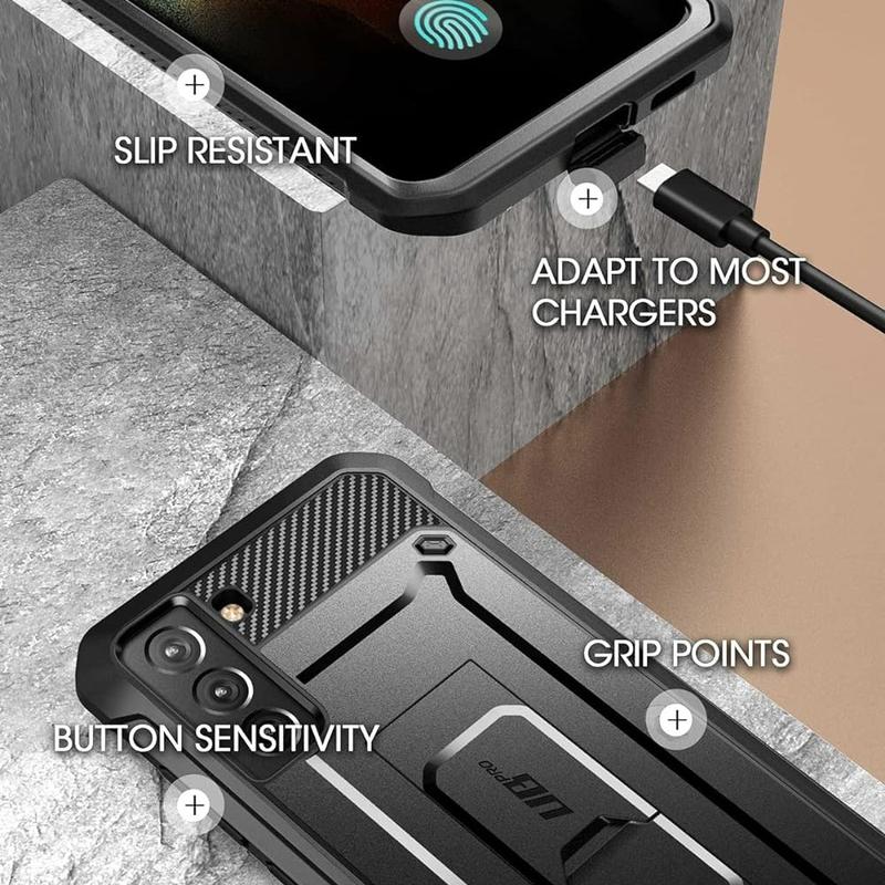 SUPCASE Unicorn Beetle Pro Full-Body Dual Layer Rugged Kickstand Holster Case for Samsung Galaxy S20 FE (2020) / Samsung Galaxy S21 FE (2022) Case with Built-in Screen Protector