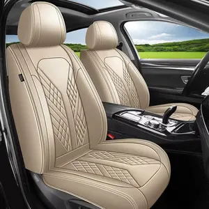 Car Seat Covers,Full Set 2/5 Seats Custom Fit for Kia Sorento 2003-2024,Faux Leather Car Seat Cover Seat Cushion Protector,Airbag Compatible Waterproof, Car Seat Protectors, Airbag-Safe, All Seasons