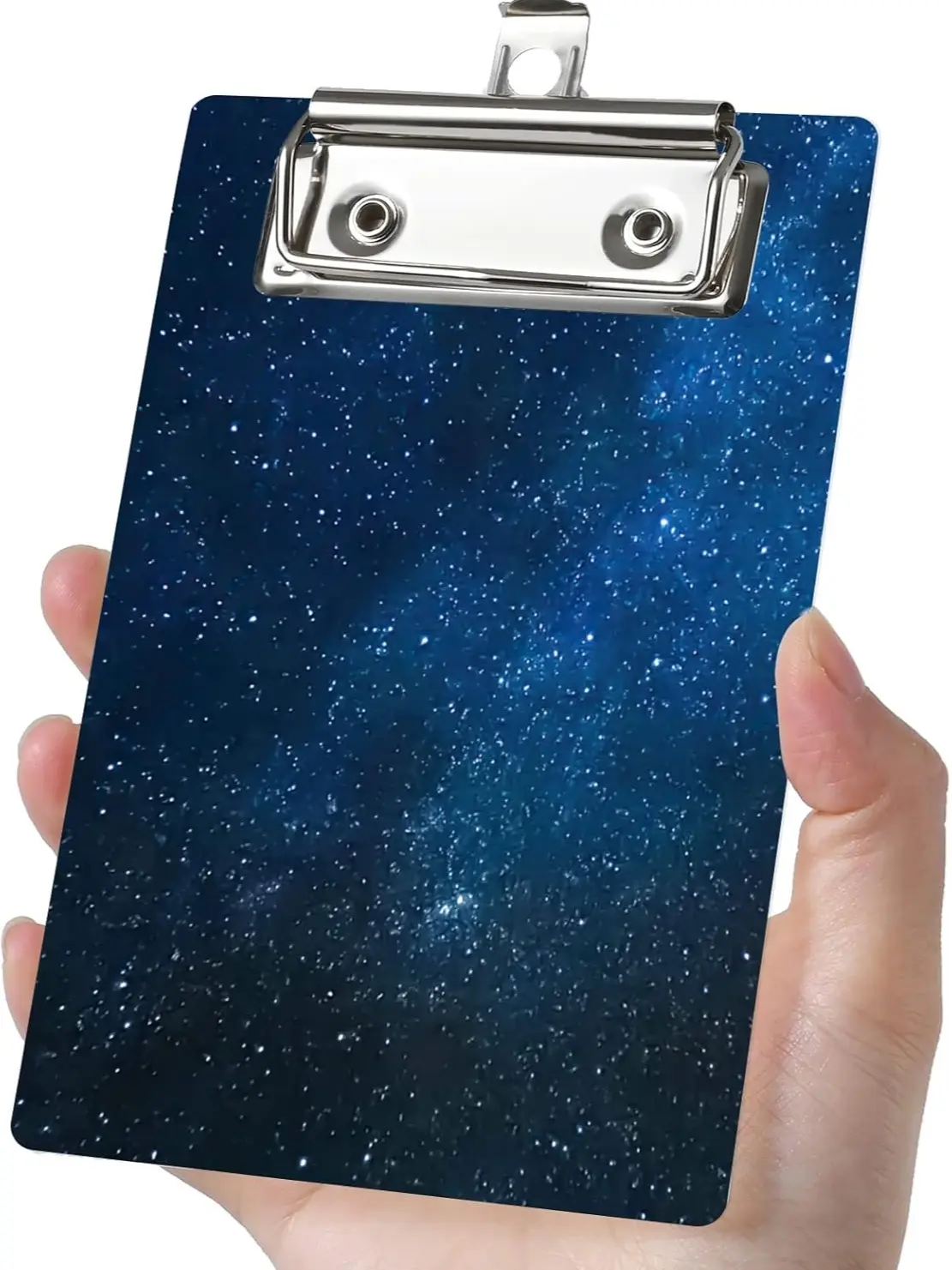 Mini clipboard can Easily fit into Large Pockets, Purses, Small Notepad Suitable for Nurses, Students, Office and Men, Women (Star)
