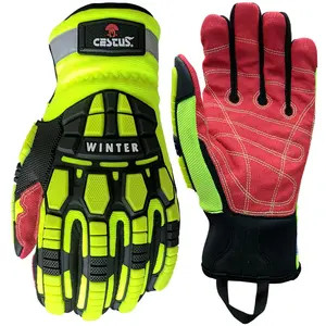 Cestus 5207, Winter Work Gloves for Men, Insulated Waterproof Impact Gloves for Cold Weather, ANSI A9 Cut Resistant
