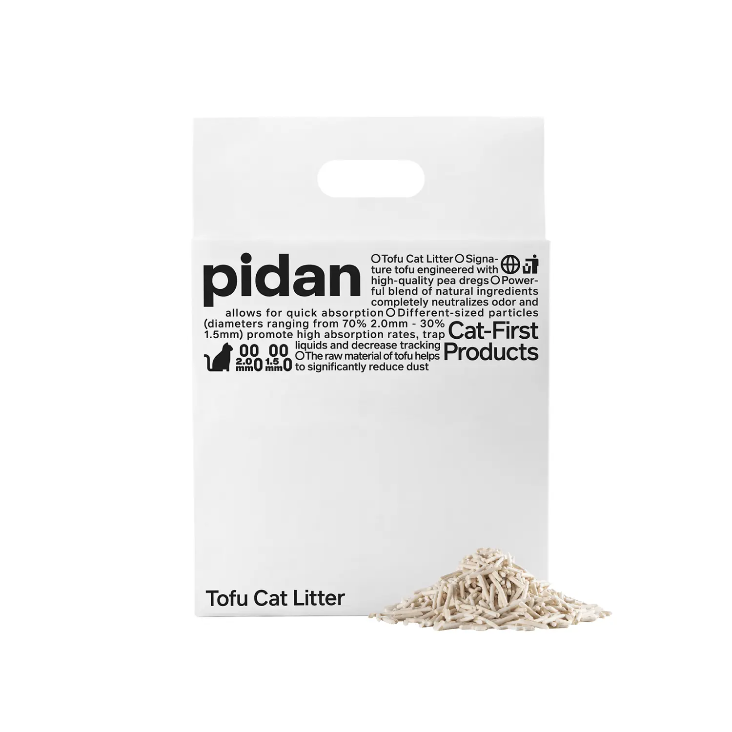 Tofu Cat Litter, Clumping,Flushable,Ultra Absorbent and Fast Drying, Natural Ingredients Litter,Solubility in Water,Really Dust-Free,Less Scattering
