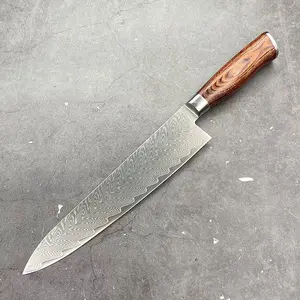 Damascus Steel Chef's Knife - Ultra Sharp for Home& Professional Use, Ideal for SlicingMeat​